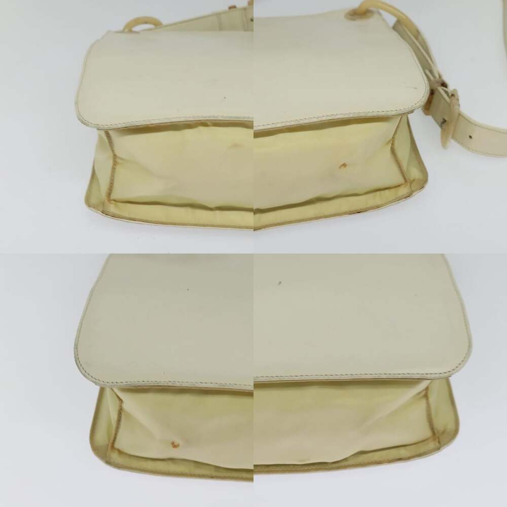 PRADA Shoulder Bag Leather Beige - Picture 10 of 12